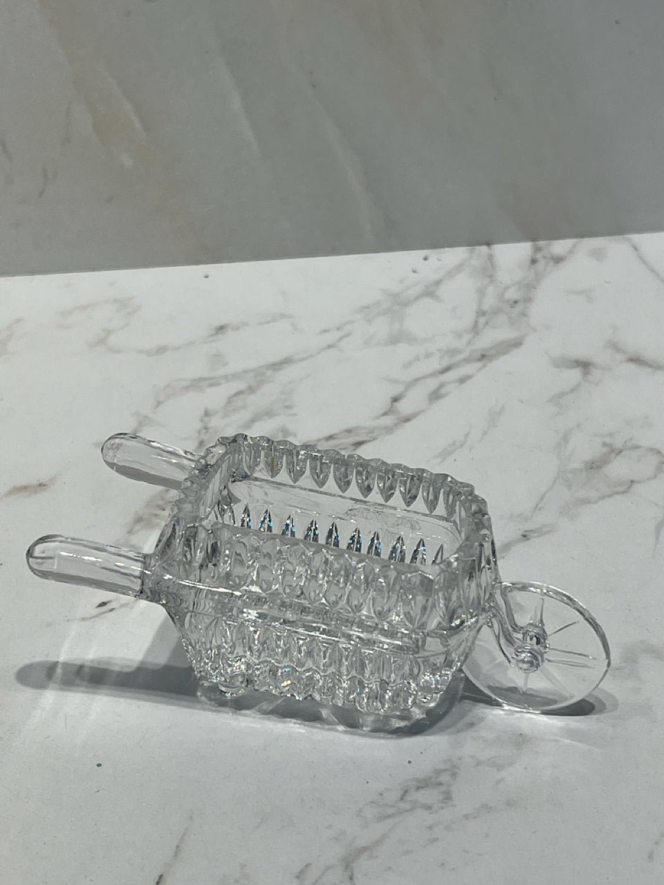 Glass Wheel Barrow
