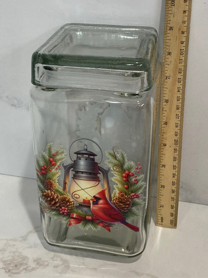 Christmas Covered Jar