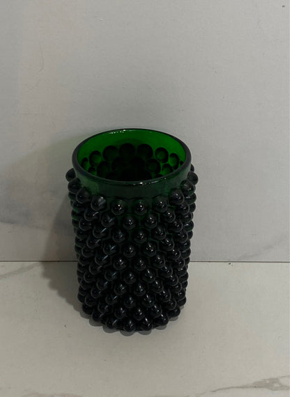 Green Glass Candle Holder