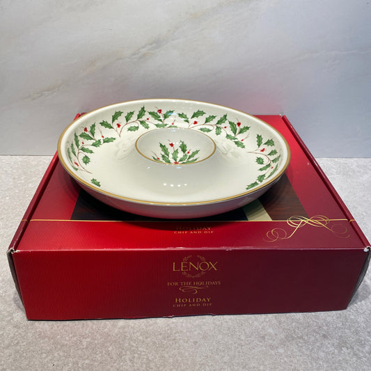 Lenox Holiday Chip and Dip