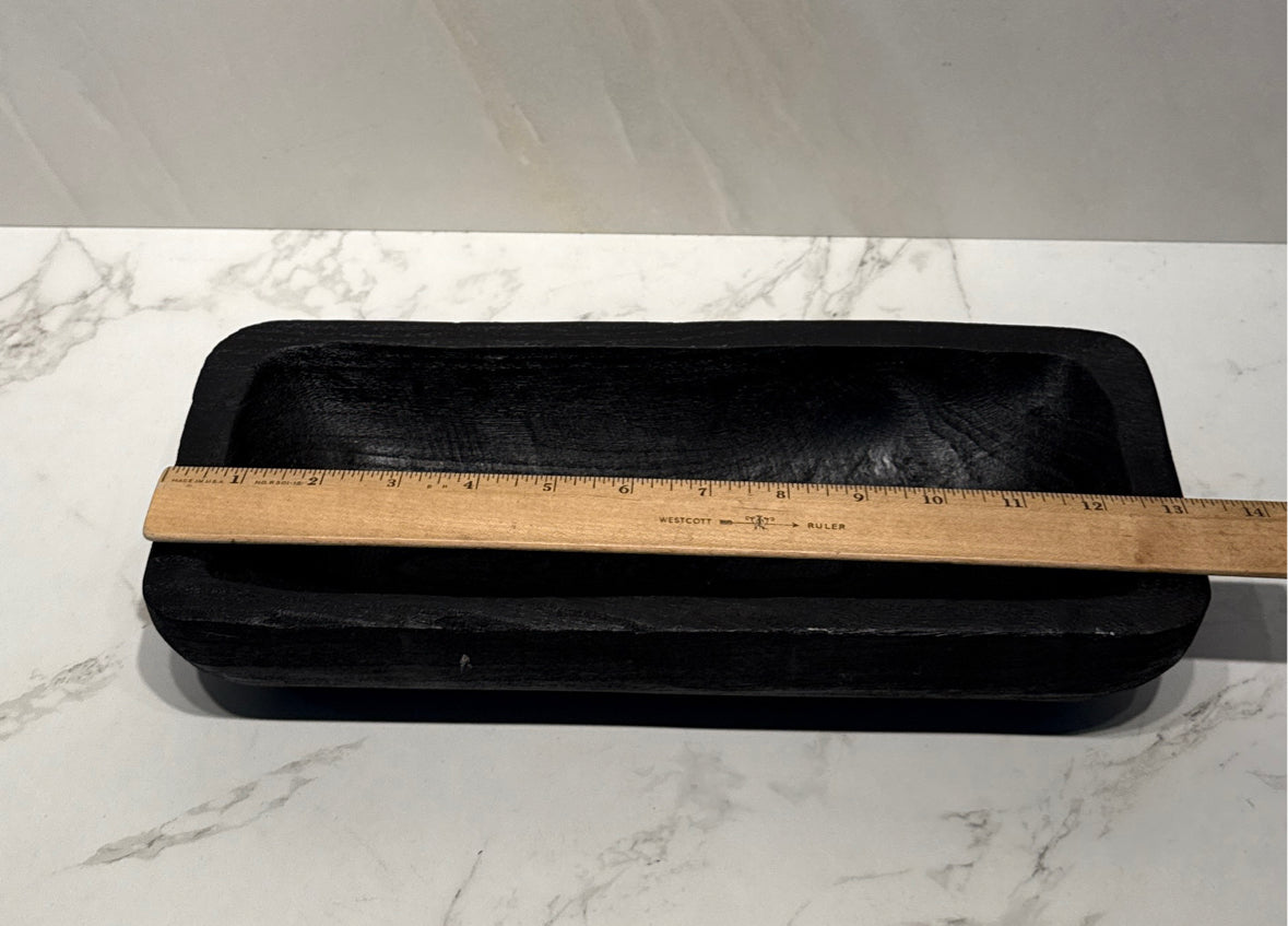 Black Wooden Bowl