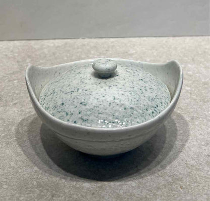 Covered Pottery Bowl