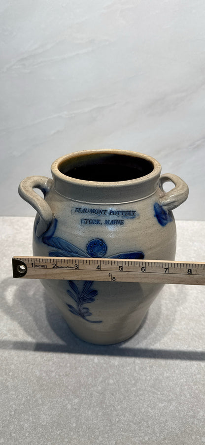 Beaumont Pottery Handled Crock