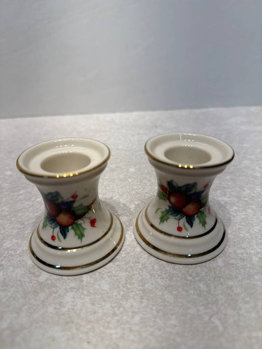 Lenox Tartan Candleholders - Pair