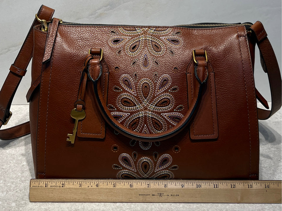 Fossil Parker Embroidery Handbag