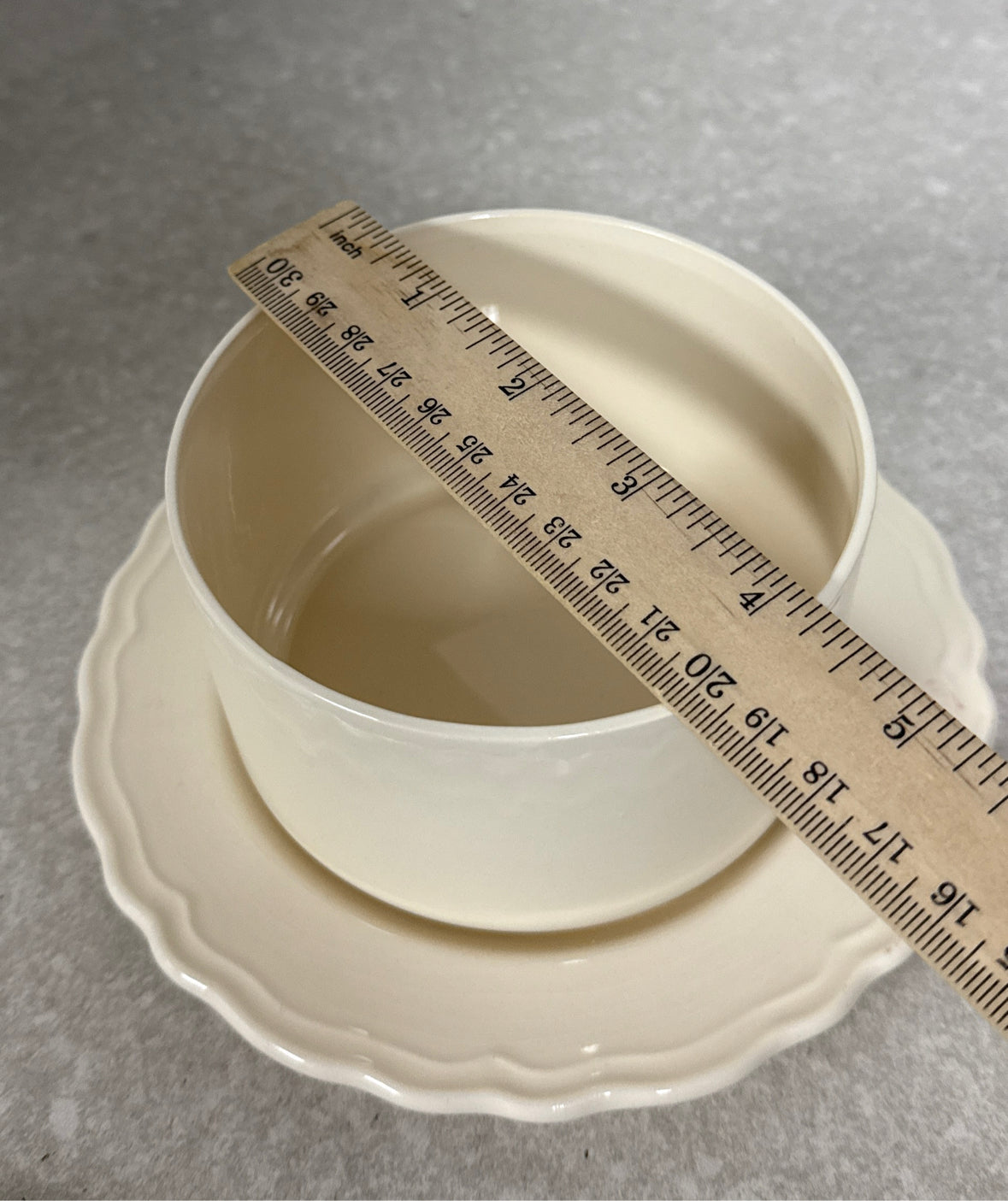 Royal Creamware Butter (3 Pieces)