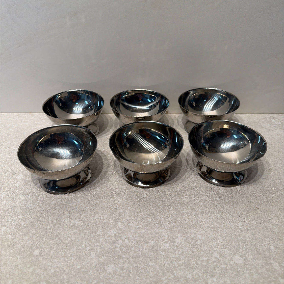 Set of 6 Stainless Cups