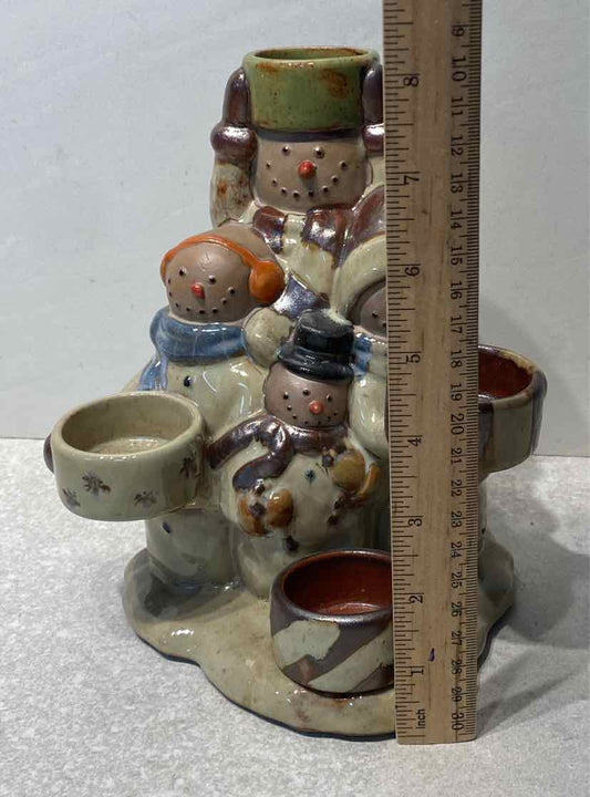 Snowman Candle Holder
