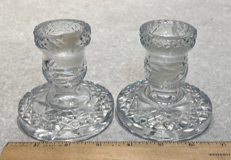 Set of 2 Waterford Candle Holders
