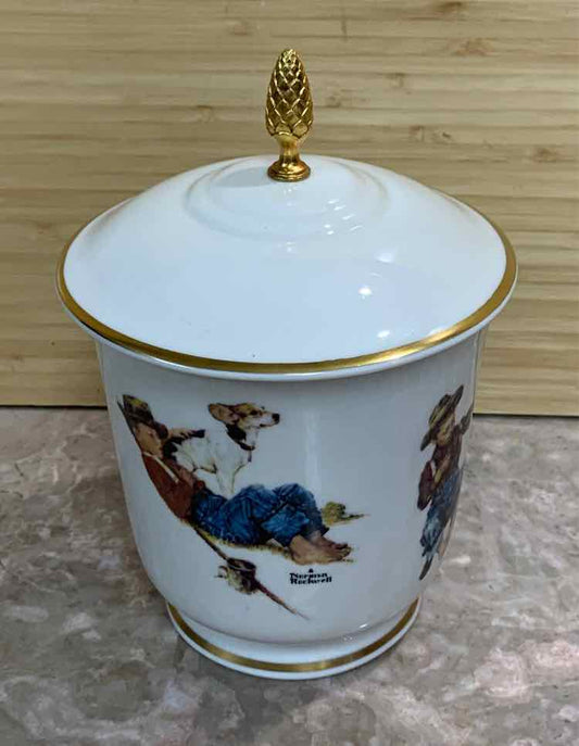 Norman Rockwell Covered Jar