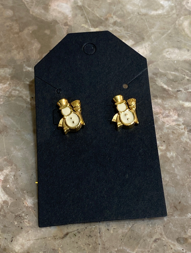 Snowman Earrings
