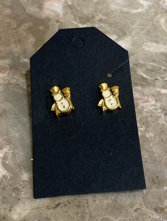 Snowman Earrings