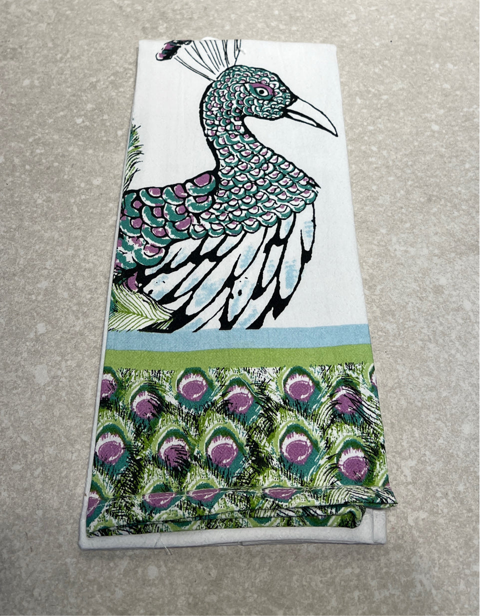 Peacock Tea Towel