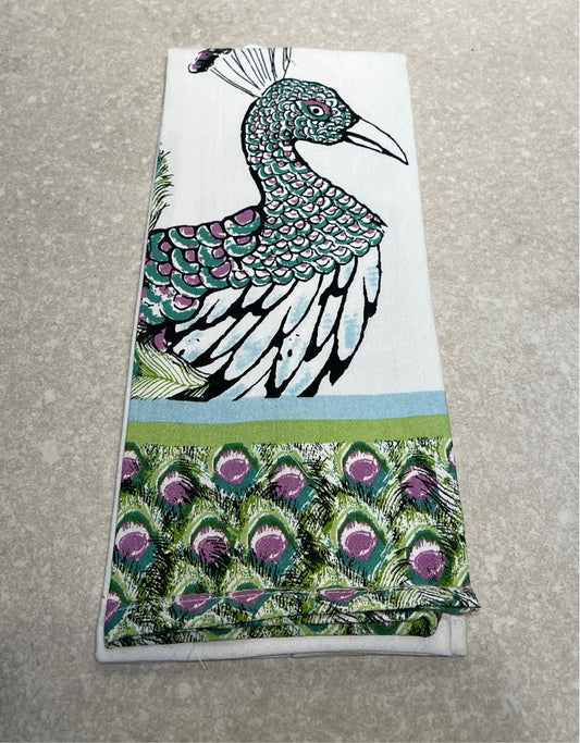 Peacock Tea Towel
