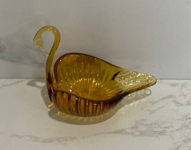 Glass Bird Dish