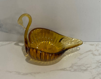 Glass Bird Dish