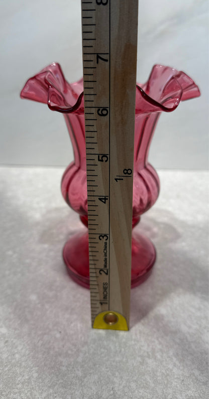 Fenton Cranberry Vase