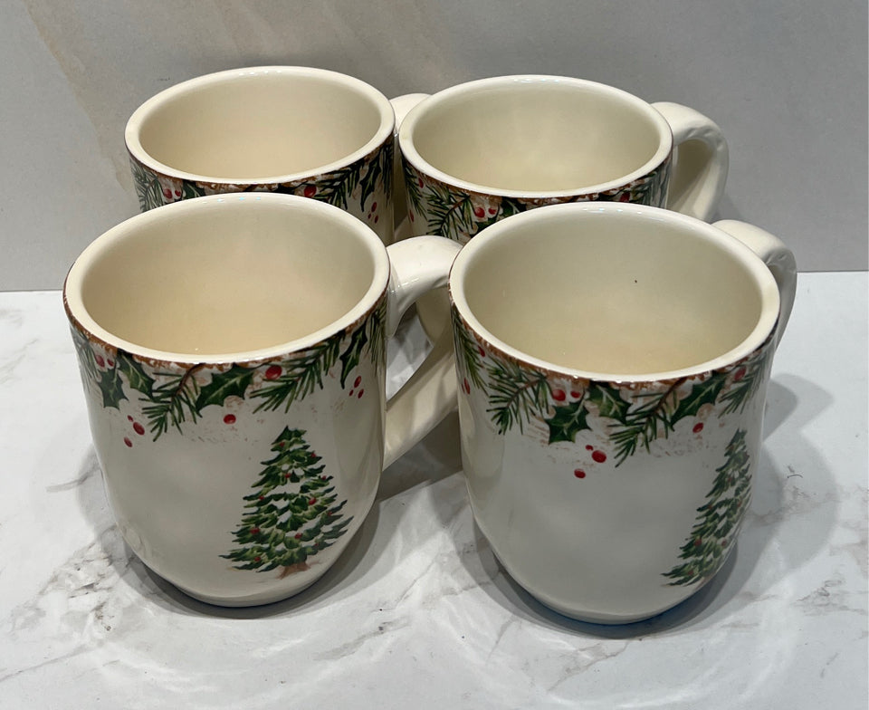 Set of 4 Pier 1 Mugs