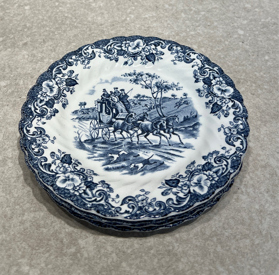 Set of 5 Coaching Scenes Plates