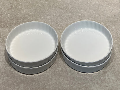 Set of 4 Crate And Barrel Dishes