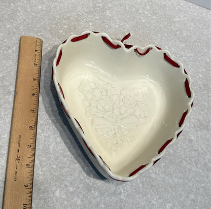 Longaberger Heart Bowl