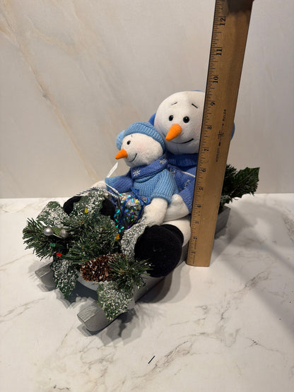Snowman on Sleigh