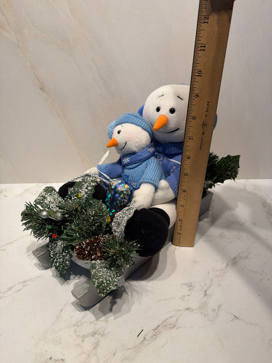 Snowman on Sleigh