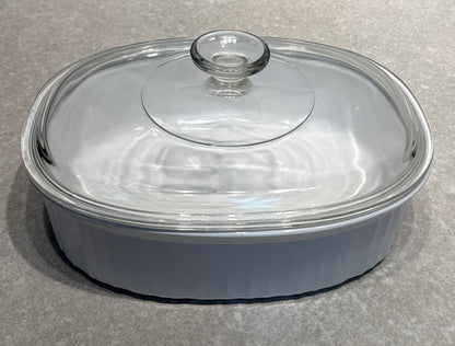 Covered Corning Ware Bowl