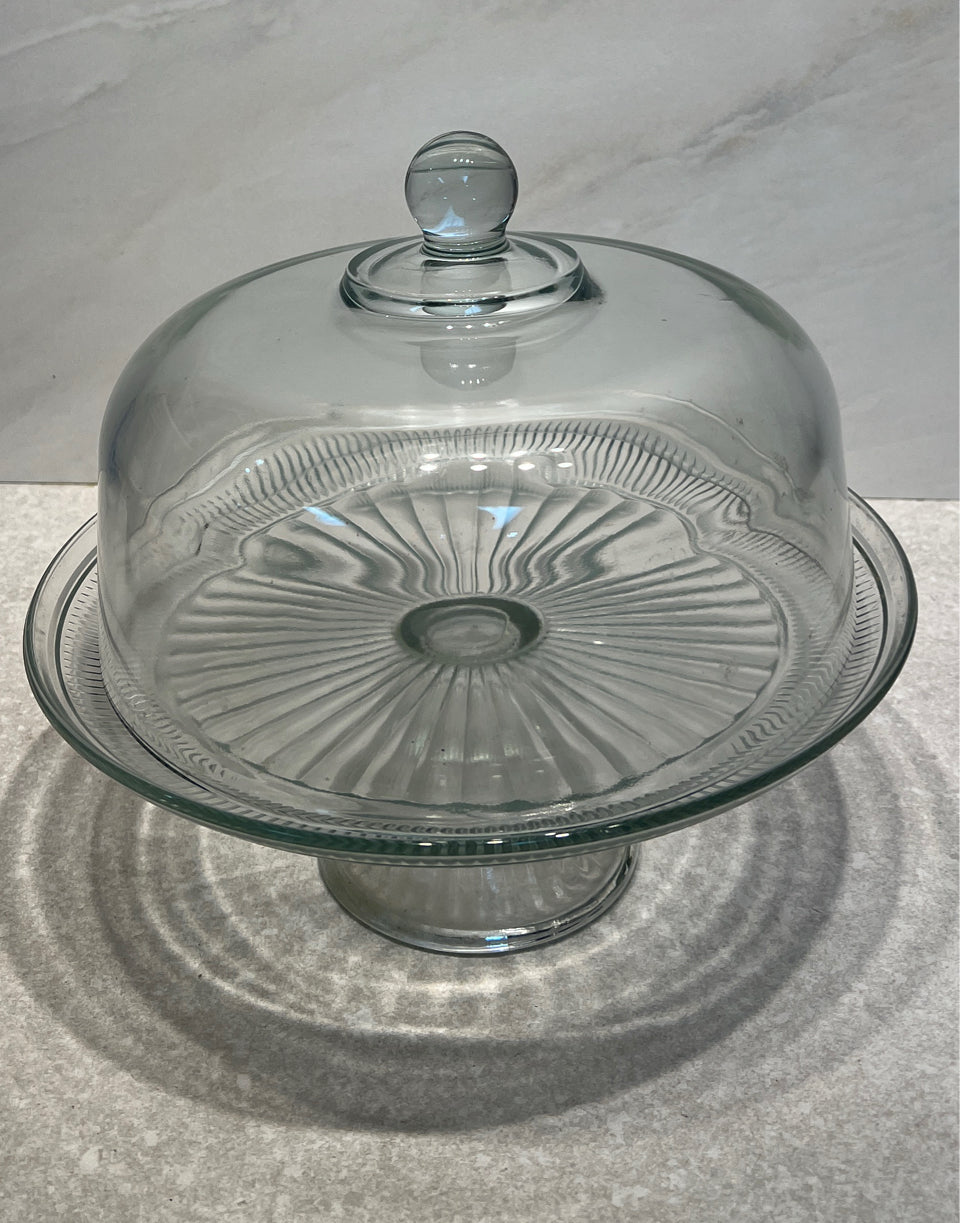 Covered Cake Plate