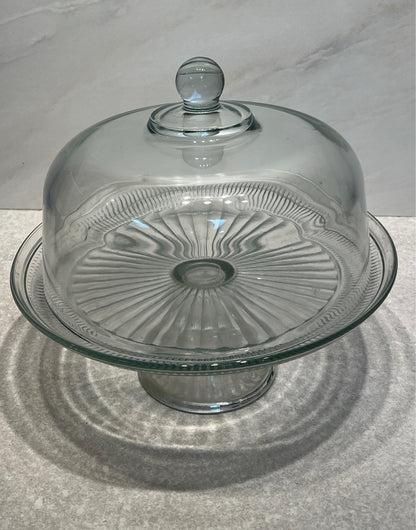 Covered Cake Plate