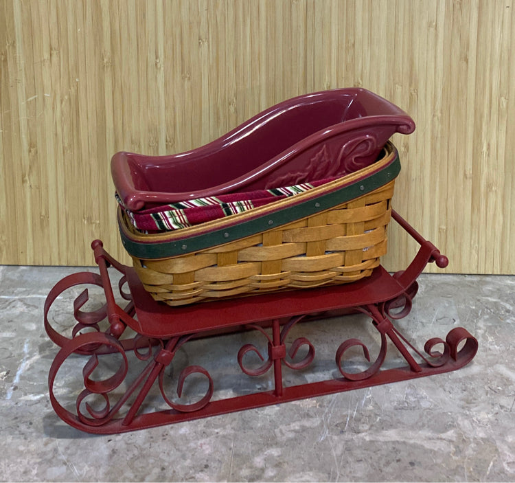 Longaberger Sleigh with Basket