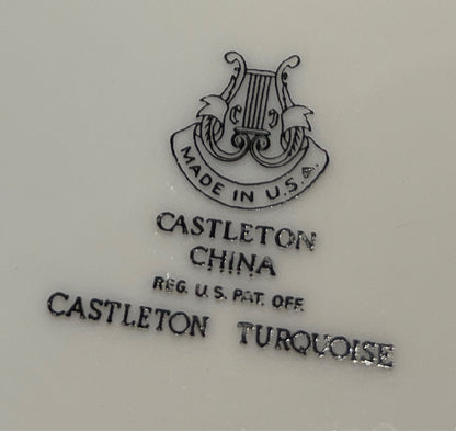Castleton China Turquoise Dinnerware Set