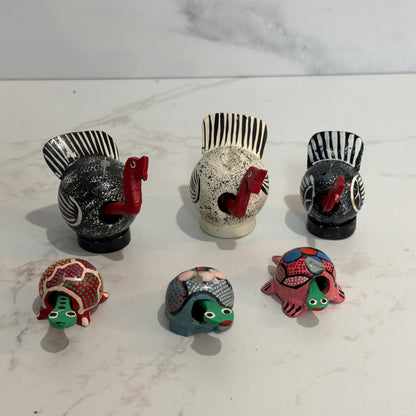 Set of 6 Bobblehead Animals