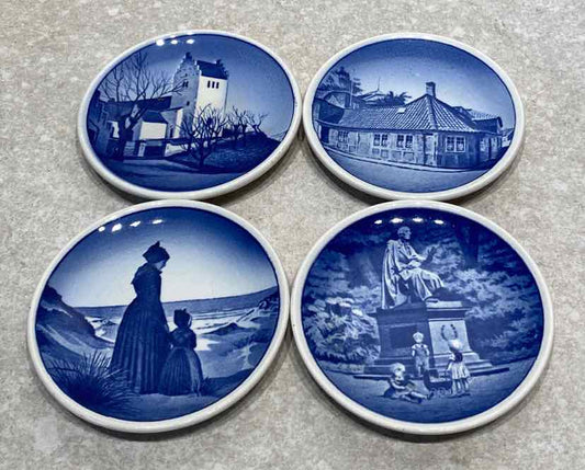 Set of 4 Denamrk Plates