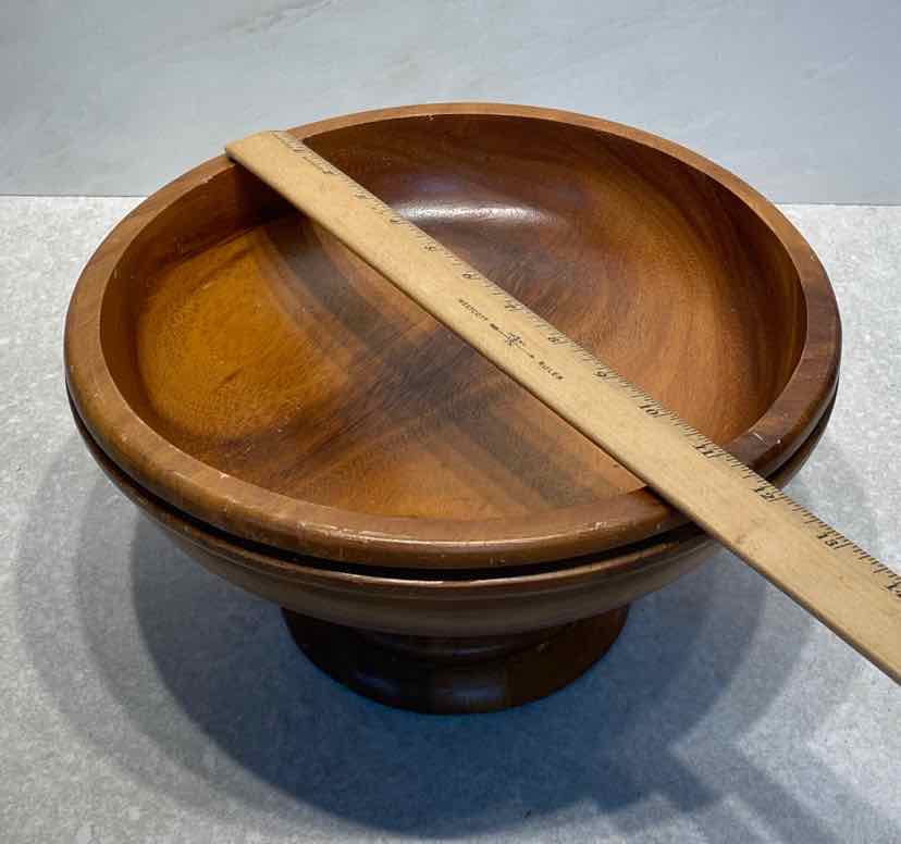 Wooded Footed Bowl