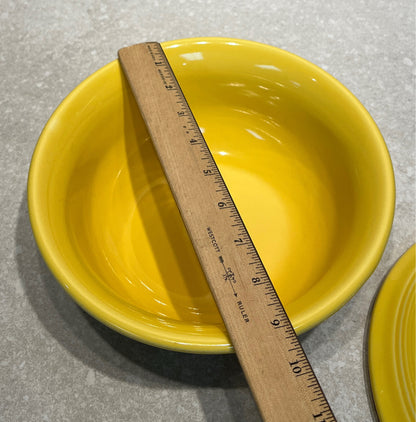 Yellow Fiesta Covered Bowl