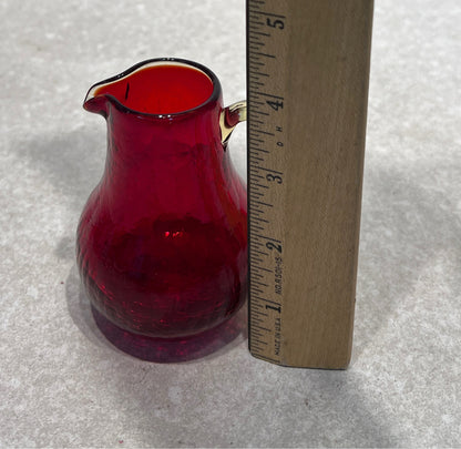 Crackle Glass pitcher