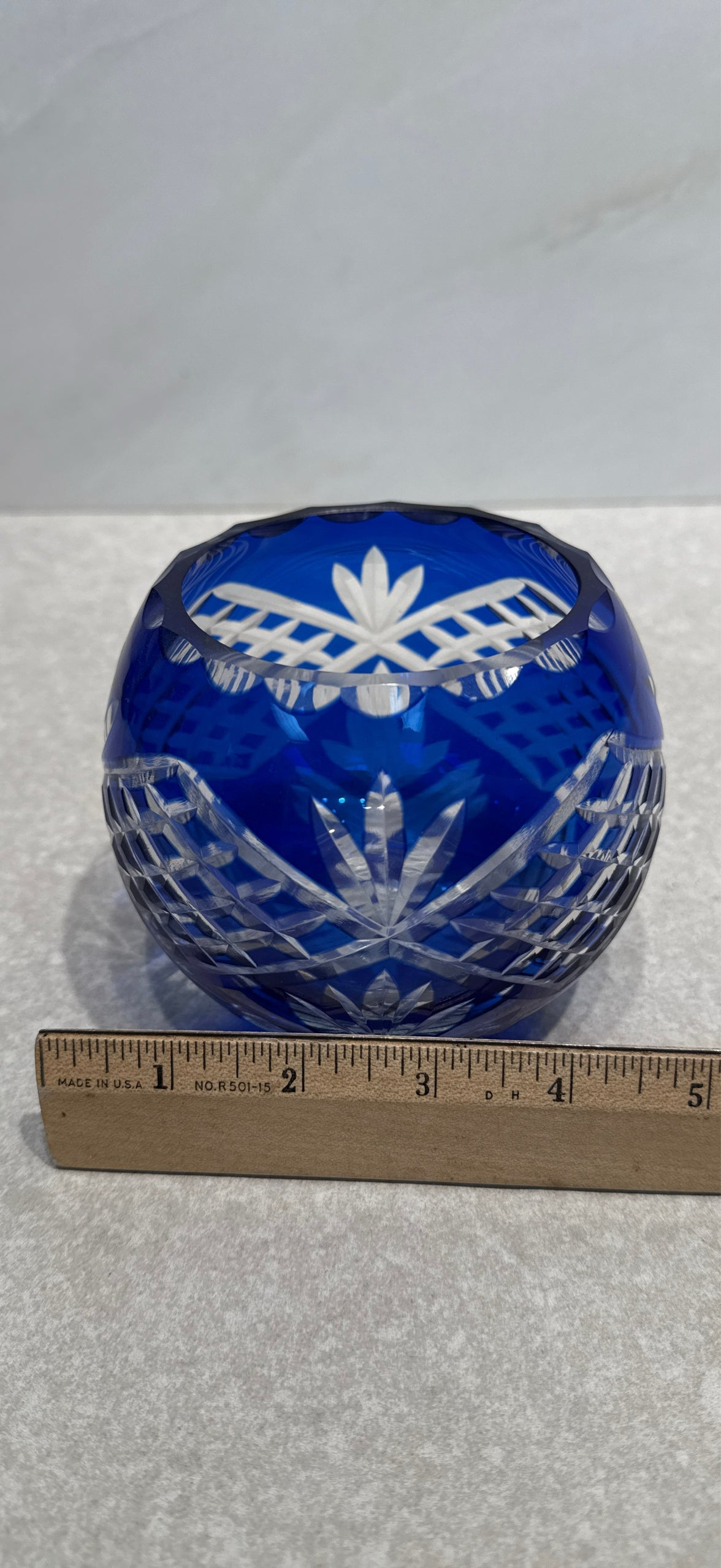 Cobalt Blue Rose Bowl