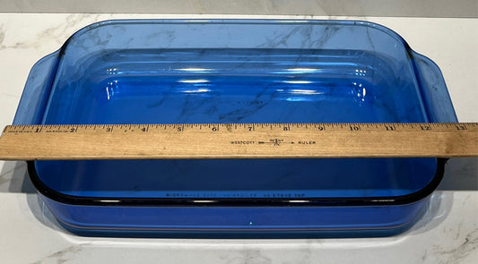 Blue Pyrex Casserole