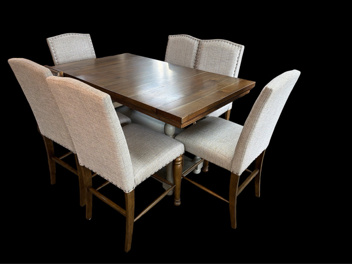 Pub Table And 6 Chairs