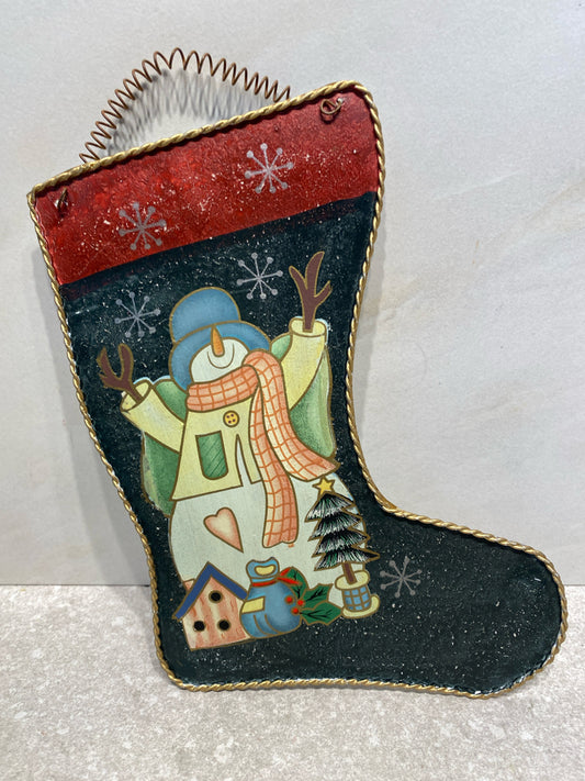 Metal Christmas Stocking