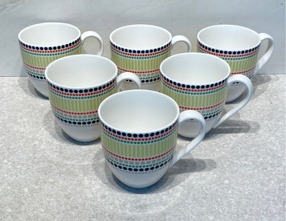 Set of 6 Lenox Kate Spade Mugs