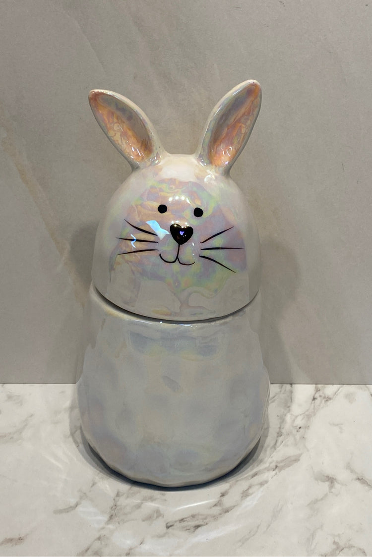 Covered Rabbit Jar