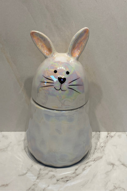 Covered Rabbit Jar