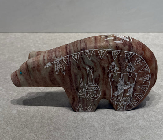 Alabaster Bear - by Arthur Yazzie