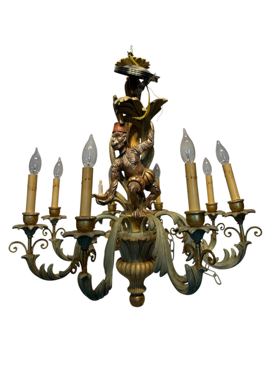 Italian Chandelier with Monkey
