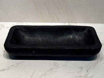 Black Wooden Bowl