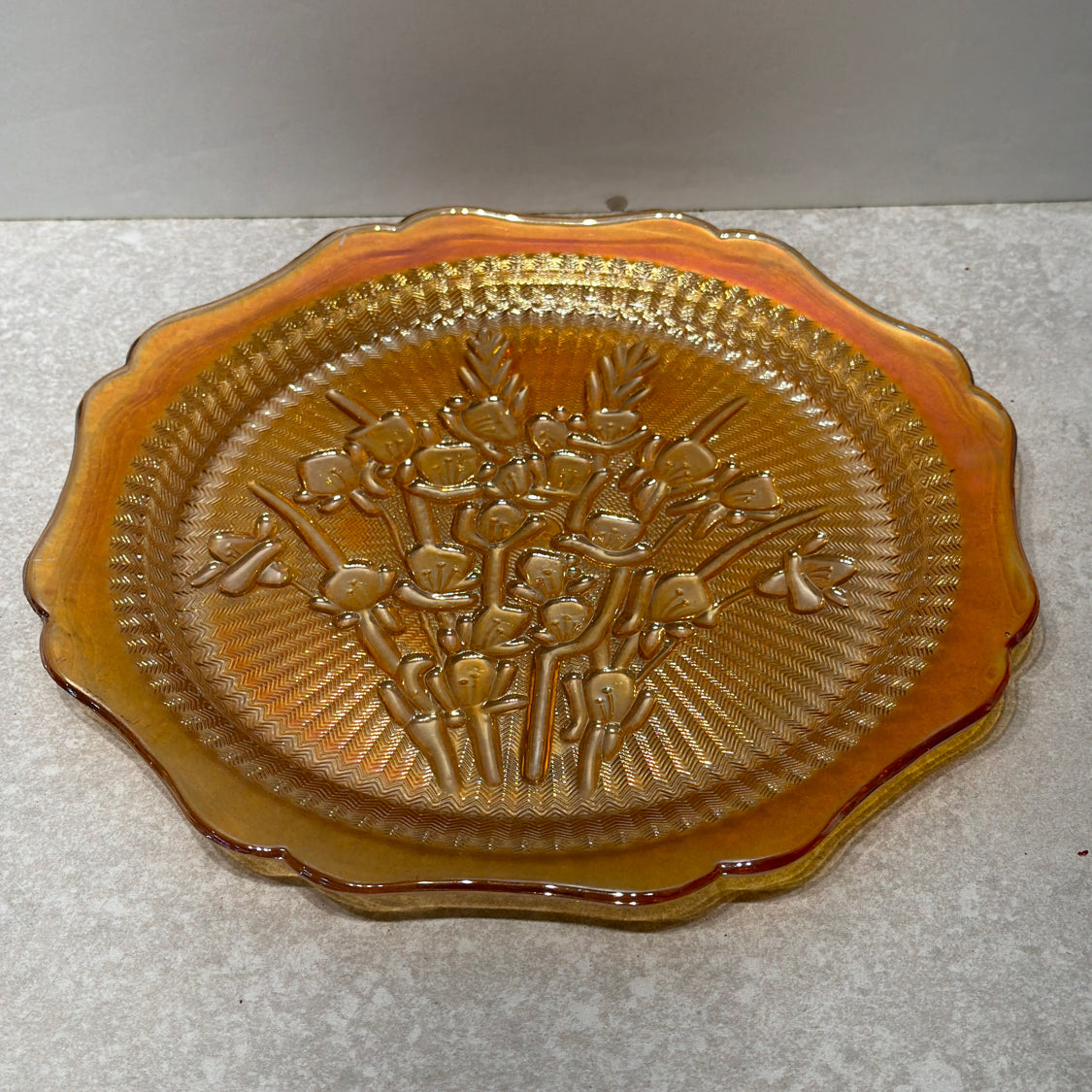 Carnival Glass Plate