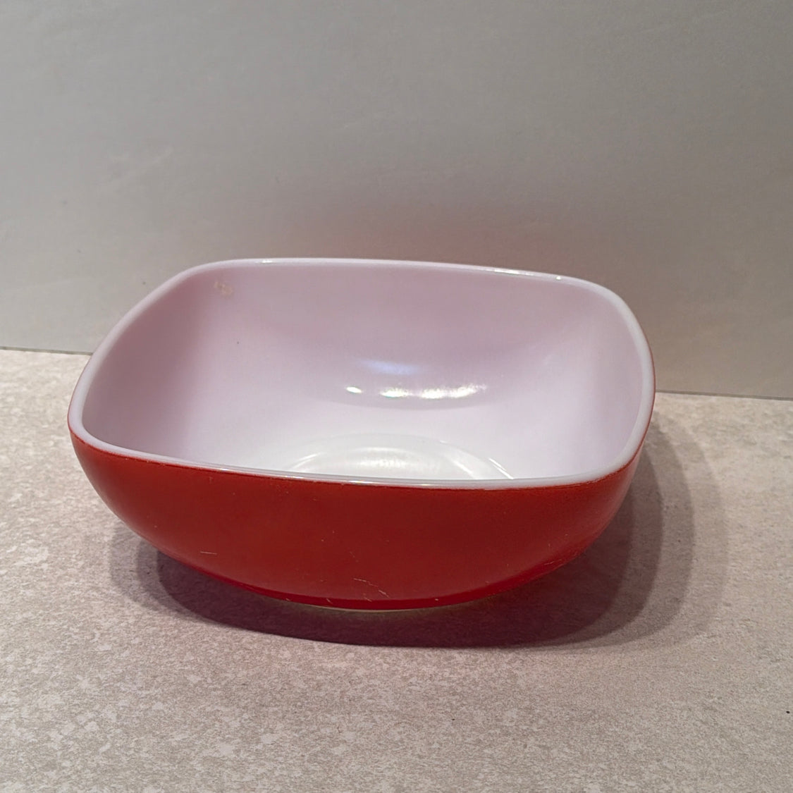 Red Pyrex Bowl