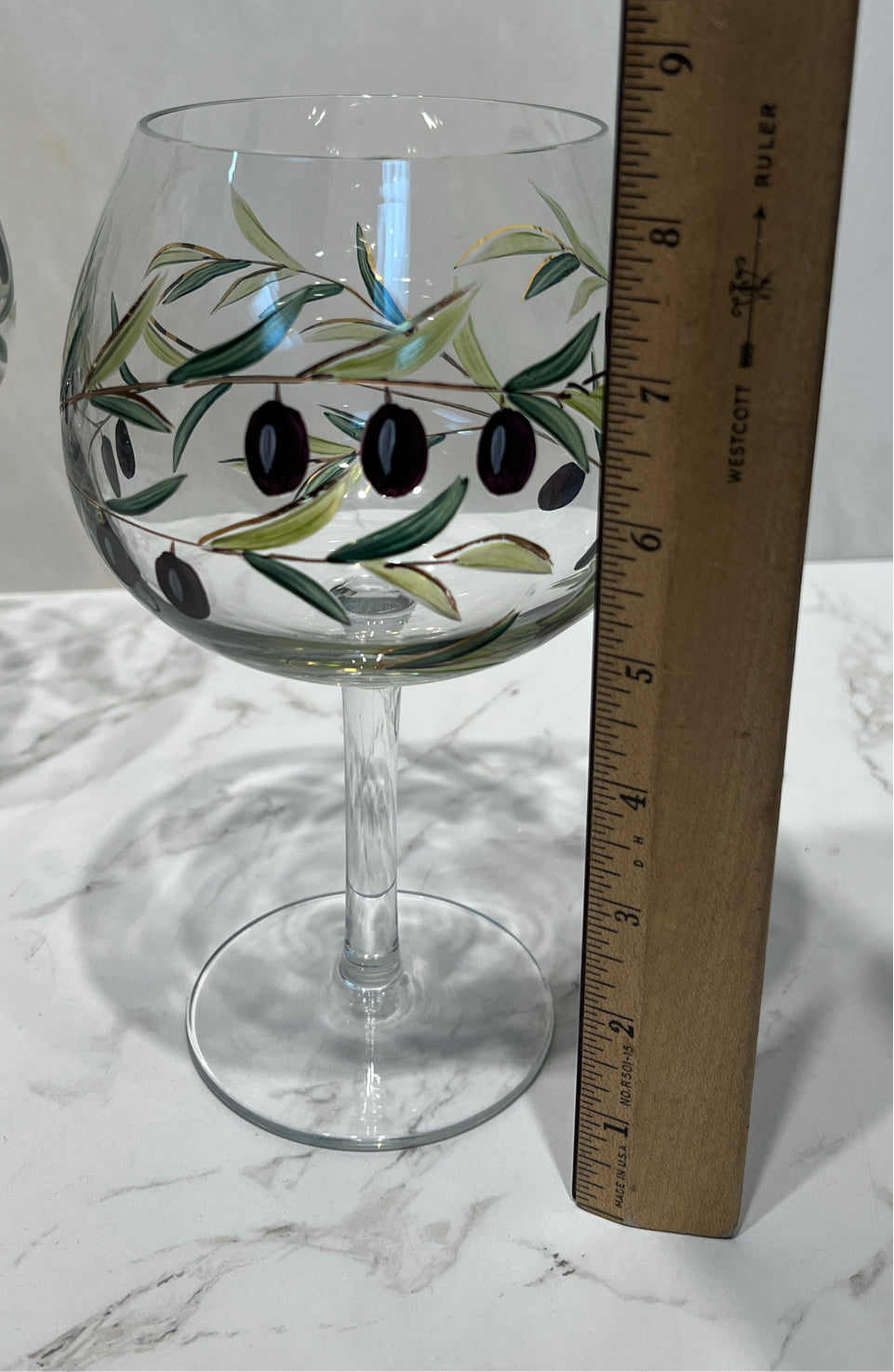 Set of 4 Handpainted Glasses